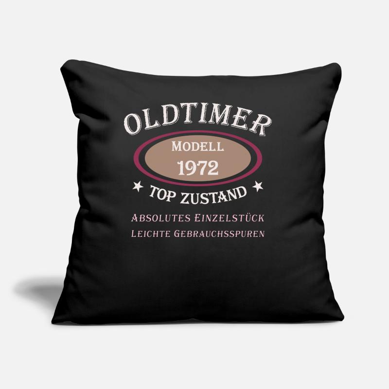 50e anniversaire Oldtimer Modèle 1972 Coussin et housse de 45 x 45 cm