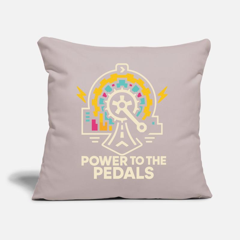 Futuristic bicycle design with lighting elements Sofa pillow with filling 45cm x 45cm