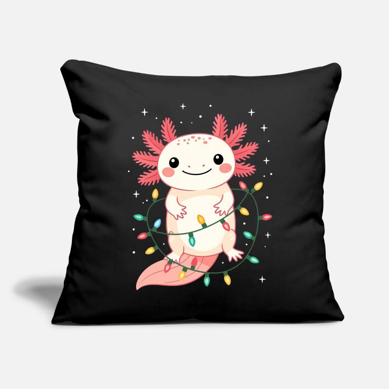 Pull de Noël Axolotl Drôle Mignon Coussin et housse de 45 x 45 cm