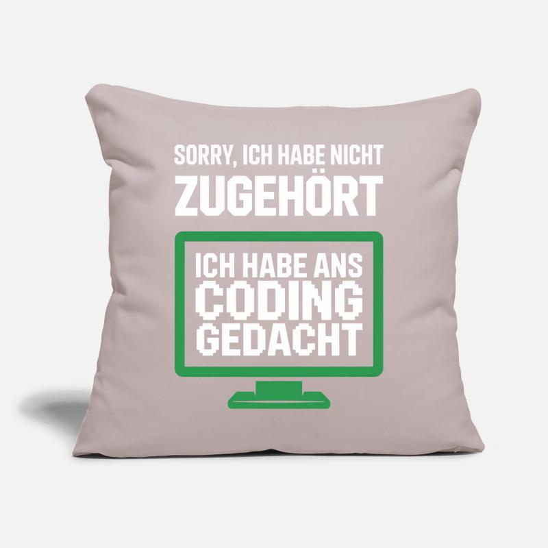 Affichage de la pensée de codage Coussin et housse de 45 x 45 cm