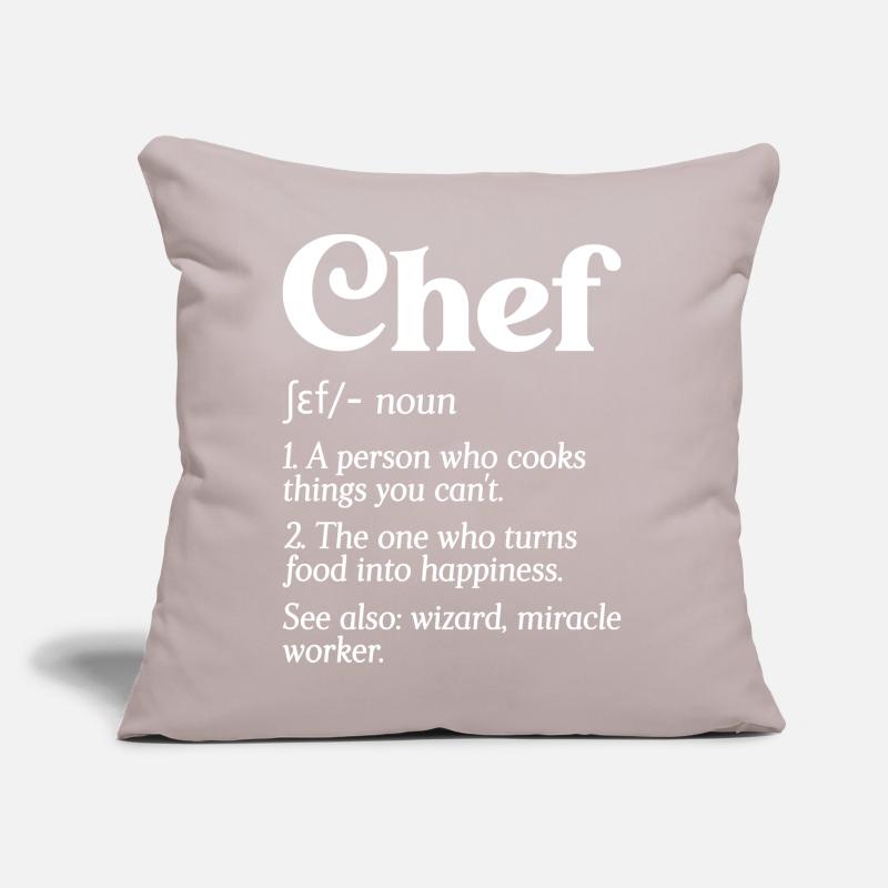 Funny Chef Definition Head Chef Baker Restaurant C Sofa pillow with filling 45cm x 45cm