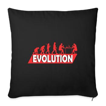 Biology Biologist Studies Student Evolution - Sofa pillow with filling 45cm x 45cm - black - Front