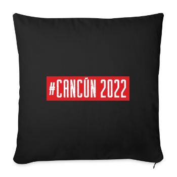 Cancun 2022 - Sofakissen mit Füllung 45 x 45 cm - Schwarz - Vorne