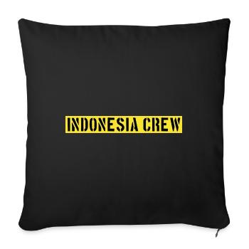 Indonesia Crew - Sofakissen mit Füllung 45 x 45 cm - Schwarz - Vorne