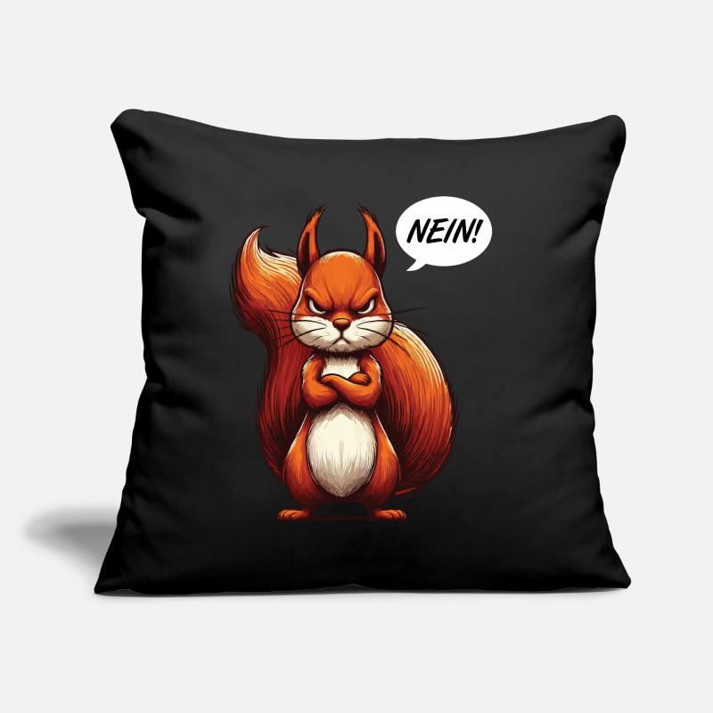 Nein Eichhörnchen Eichhorn Eichhörnchenliebhaber Sofakissen mit Füllung 45 x 45 cm