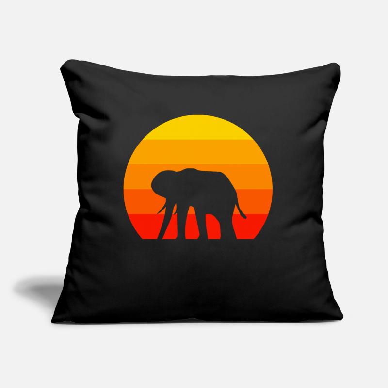 Retro Elephant Sofa pillow with filling 45cm x 45cm