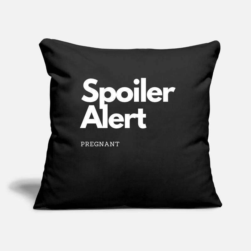 Spoiler Alert Conception enceinte Coussin et housse de 45 x 45 cm