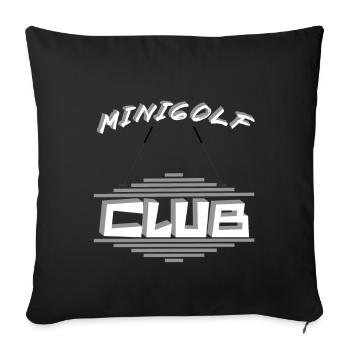 MINIGOLF -CLUB- Jahreseinkommen - Sofakissen mit Füllung 45 x 45 cm - Schwarz - Vorne
