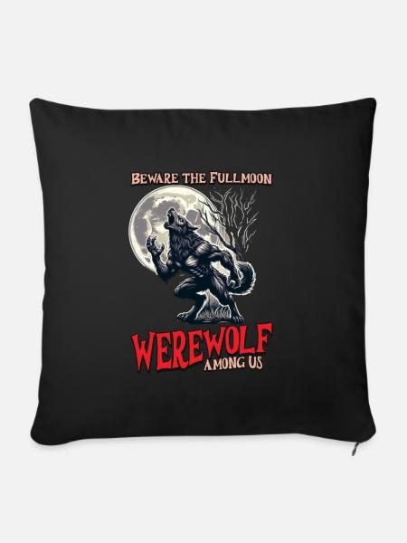 Werewolf - Sofakissen mit Füllung 45 x 45 cm - Schwarz