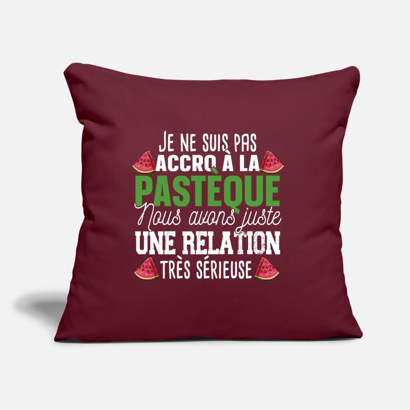 Pastèque Fruit Relation Cadeau Humour Rouge Vert Coussin et housse de 45 x 45 cm