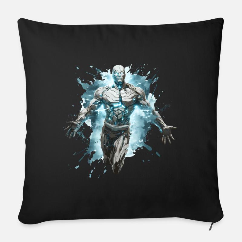 Cyborg C-3z - Sofakissen mit Füllung 45 x 45 cm - Schwarz