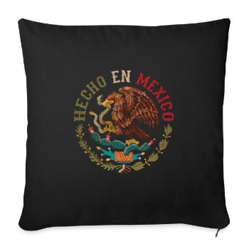 Mexico flag - Sofa pillow with filling 45cm x 45cm - black - Front
