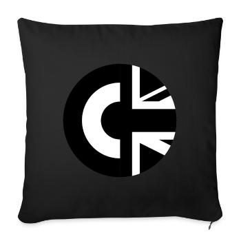 Two Tone Britain - Sofa pillow with filling 45cm x 45cm - black - Front