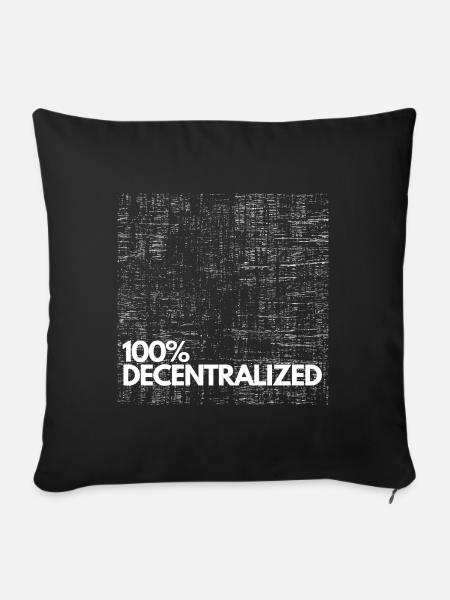100% DECENTRALIZED - Sofakissen mit Füllung 45 x 45 cm - Schwarz