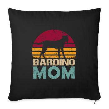 Bardino Majorero Canario Chien Maman - Coussin et housse de 45 x 45 cm - noir - Devant