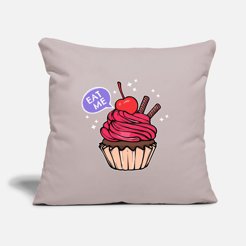 Sweets Statement Cupcake Baking Snacking Sofa pillow with filling 45cm x 45cm