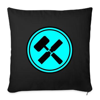Werkzeug Symbol - Sofakissen mit Füllung 45 x 45 cm - Schwarz - Vorne