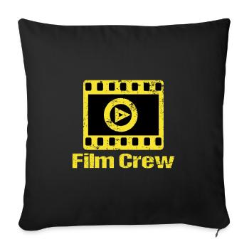Film Produktion Crew Mitglieder Produzent Filmcrew - Sofakissen mit Füllung 45 x 45 cm - Schwarz - Vorne