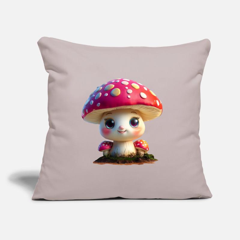 cute toadstool Sofa pillow with filling 45cm x 45cm