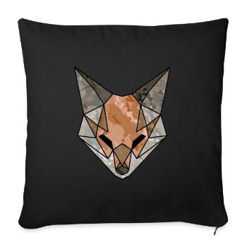 FOXTROTLogo - Sofakissen mit Füllung 45 x 45 cm - Schwarz - Vorne