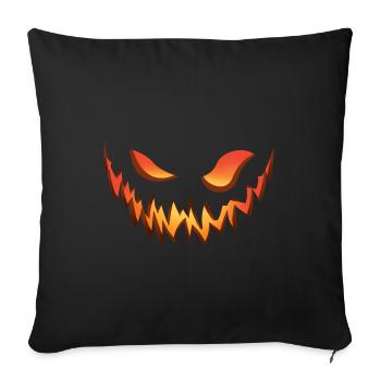 horrible monster for Halloween party - Sofa pillow with filling 45cm x 45cm - black - Front