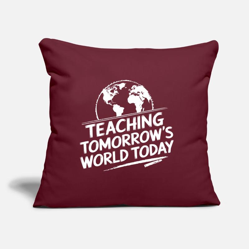 Globe Design for Teachers & Educators Sofa pillow with filling 45cm x 45cm