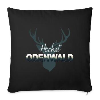 Höchst Odenwald - Sofakissen mit Füllung 45 x 45 cm - Schwarz - Vorne