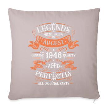 AUGUST 1946 - Sofa pillow with filling 45cm x 45cm - light taupe - Front