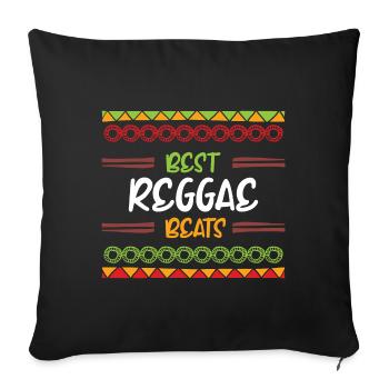 Best Reggae Beats - Sofakissen mit Füllung 45 x 45 cm - Schwarz - Vorne