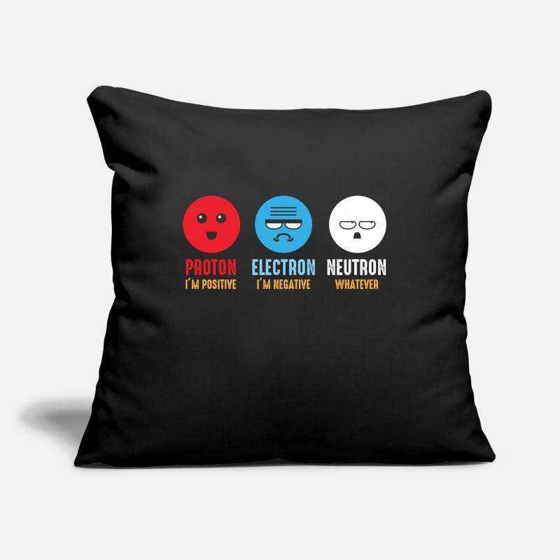Science chimie protons electrons neutrons Coussin et housse de 45 x 45 cm
