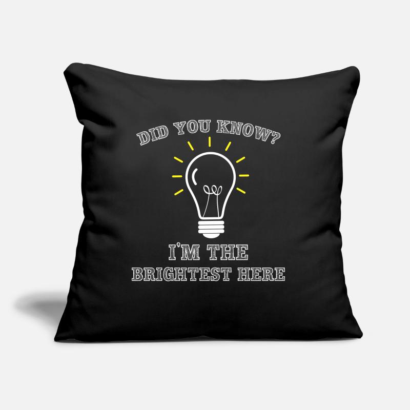 Sarcastic Electrician Bright Lightbulb Electronics Technician Sofa pillow with filling 45cm x 45cm