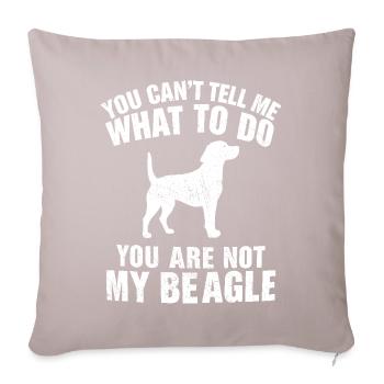Funny Beagle Men Women Hound Beagle Dog Lovers - Coussin et housse de 45 x 45 cm - taupe clair - Devant