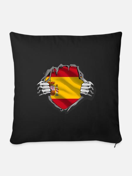 Proud spanish roots - Sofakissen mit Füllung 45 x 45 cm - Schwarz