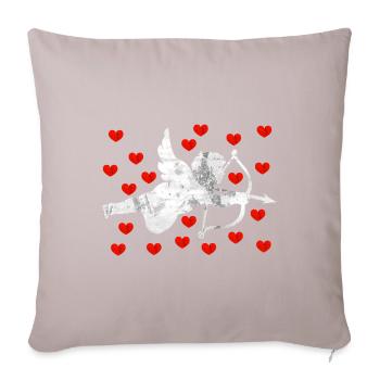 Angel cupid - Sofa pillow with filling 45cm x 45cm - light taupe - Front