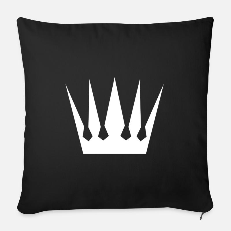 Krone - Sofakissen mit Füllung 45 x 45 cm - Schwarz