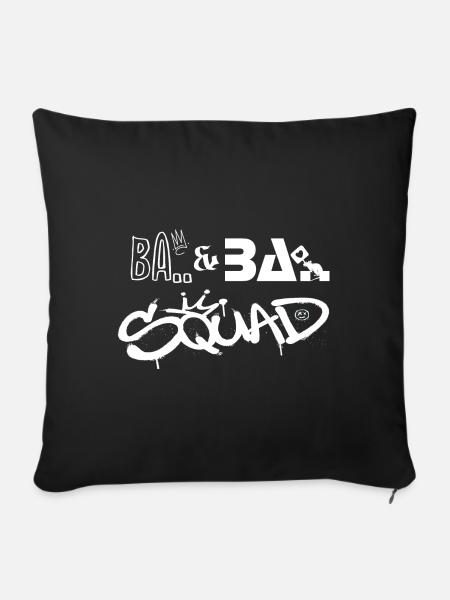Ba & Ba Squad Graffiti Motiv - Sofakissen mit Füllung 45 x 45 cm - Schwarz