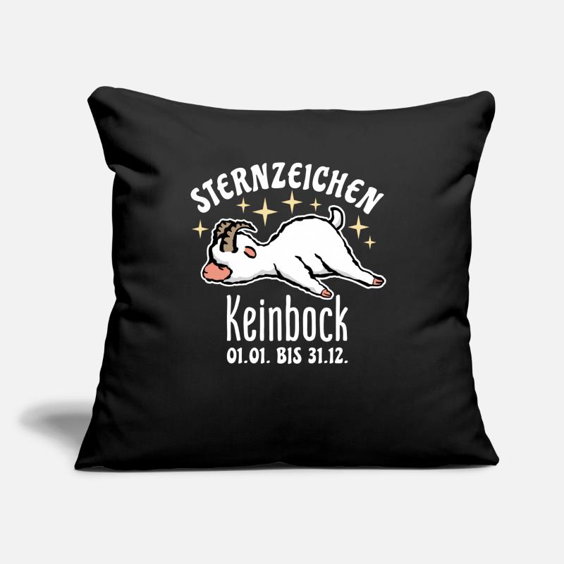 Sternzeichen Steinbock Kein Bock Astrologie Sofakissen mit Füllung 45 x 45 cm