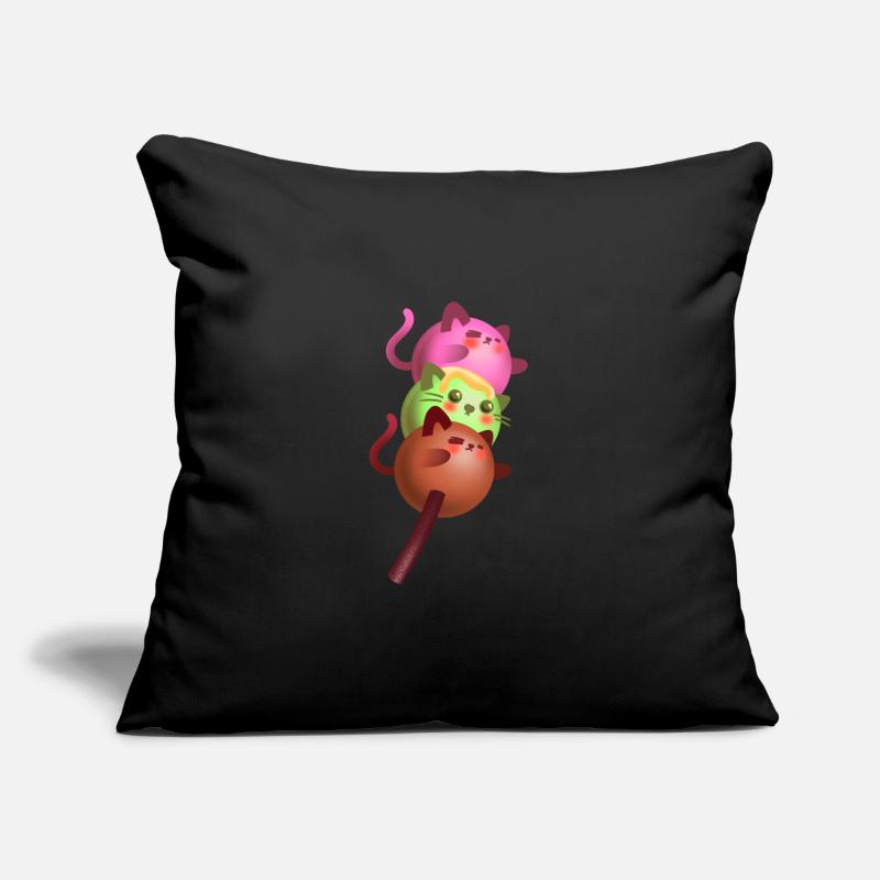 Doux Dango Chat Coussin et housse de 45 x 45 cm