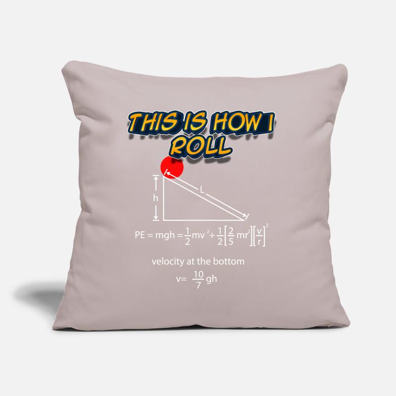 This is how I roll - Physics Design Sofa pillow with filling 45cm x 45cm