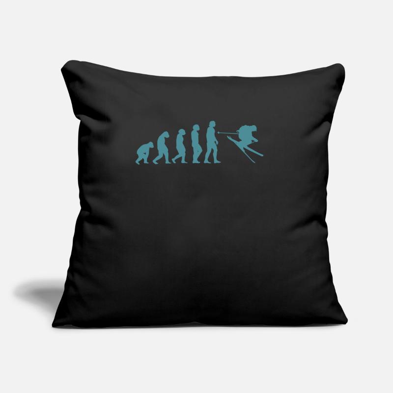 Ski Evolution Tshirt Sofakissen mit Füllung 45 x 45 cm
