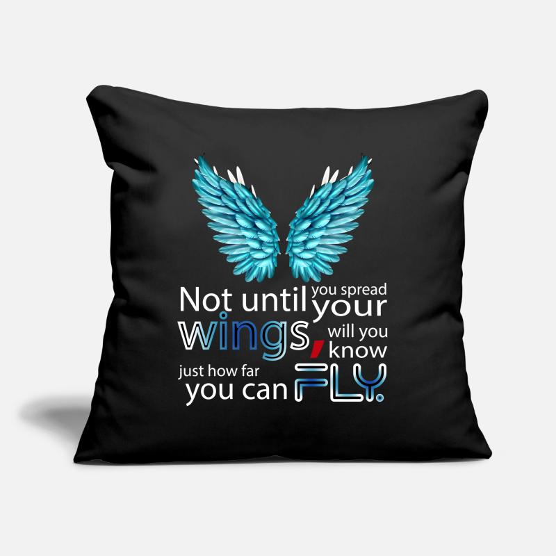 Pas avant d’avoir déployé vos ailes... Coussin et housse de 45 x 45 cm