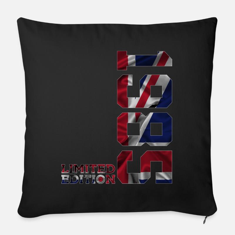ÉDITION LIMITÉE ANGLETERRE 41E ANNIVERSAIRE 1985 UK - Coussin et housse de 45 x 45 cm - noir