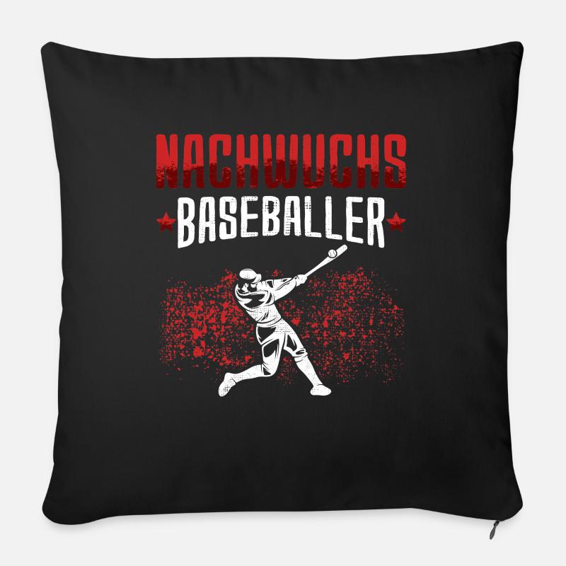 Baseball Nachwuchs Baseballer Baseballspieler - Sofakissen mit Füllung 45 x 45 cm - Schwarz