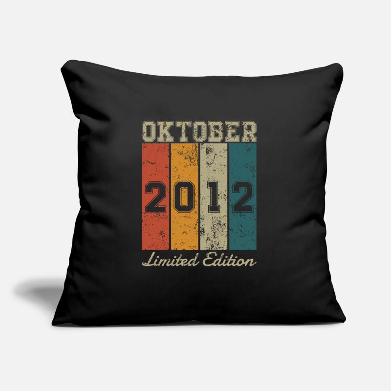 Date de naissance : Octobre 2012 - Edition Limitée Rétro Coussin et housse de 45 x 45 cm