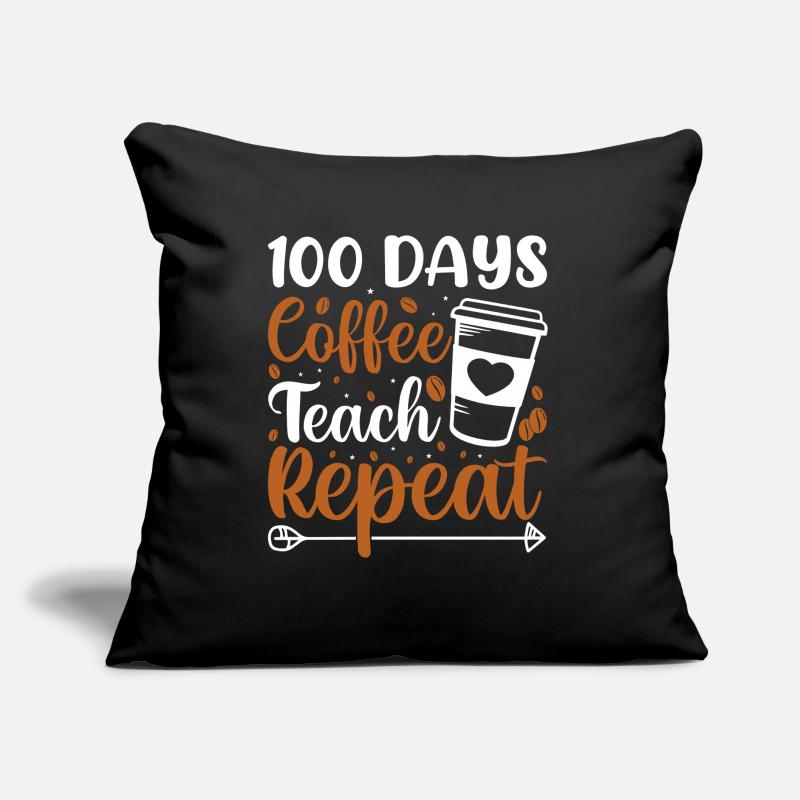Café Apprendre Répéter Coussin et housse de 45 x 45 cm