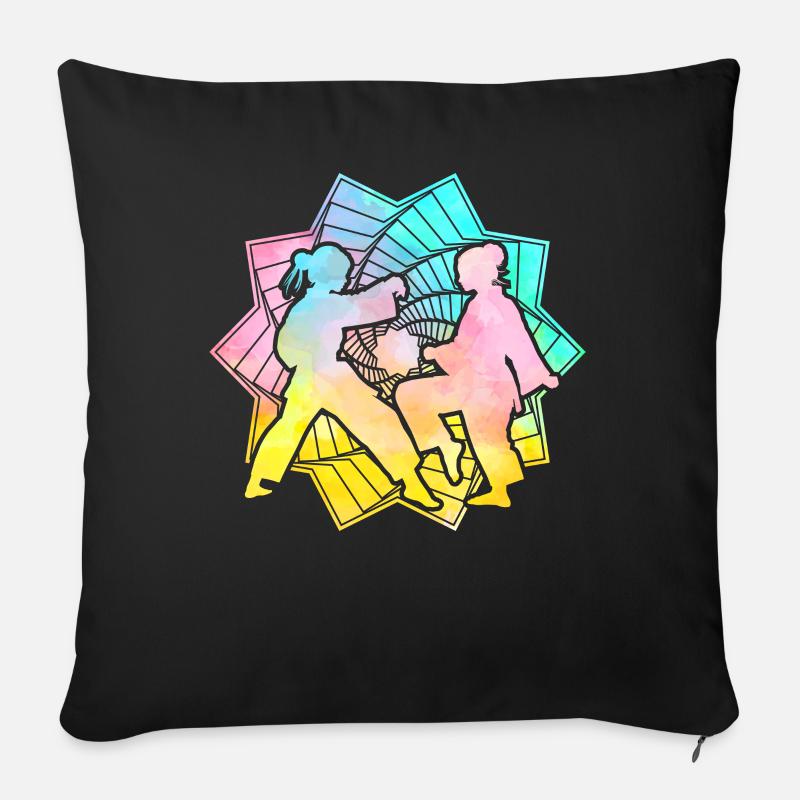 Judo - Sofakissen mit Füllung 45 x 45 cm - Schwarz