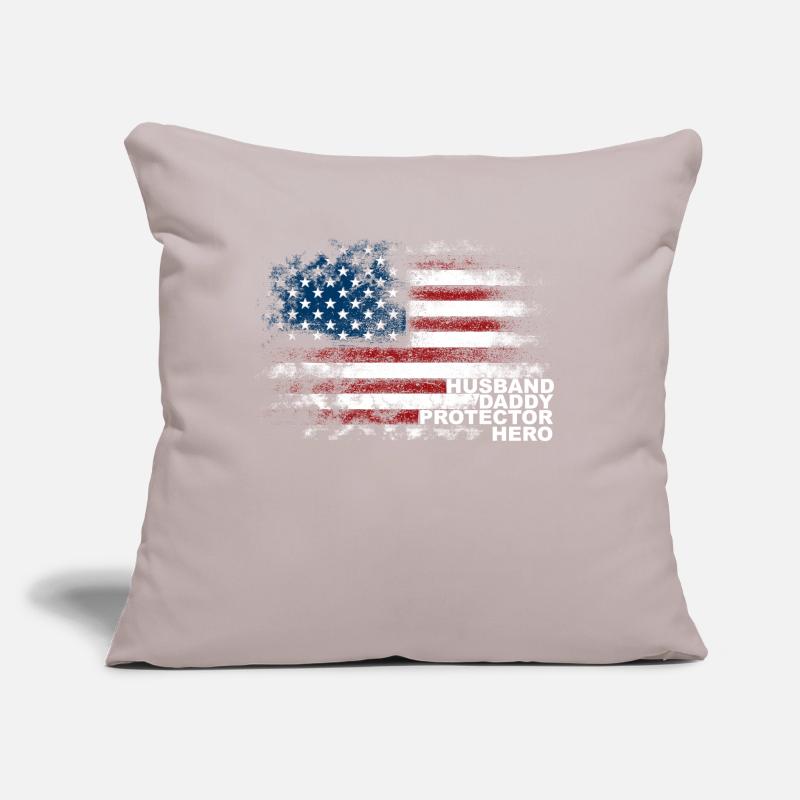 USA Husband Daddy Protector Hero Sofa pillow with filling 45cm x 45cm
