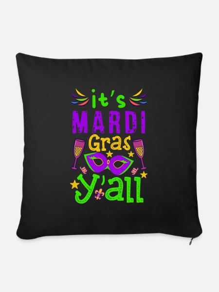 Mardi Gras - Sofakissen mit Füllung 45 x 45 cm - Schwarz