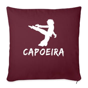 Capoeira - Sofa pillow with filling 45cm x 45cm - burgundy - Front