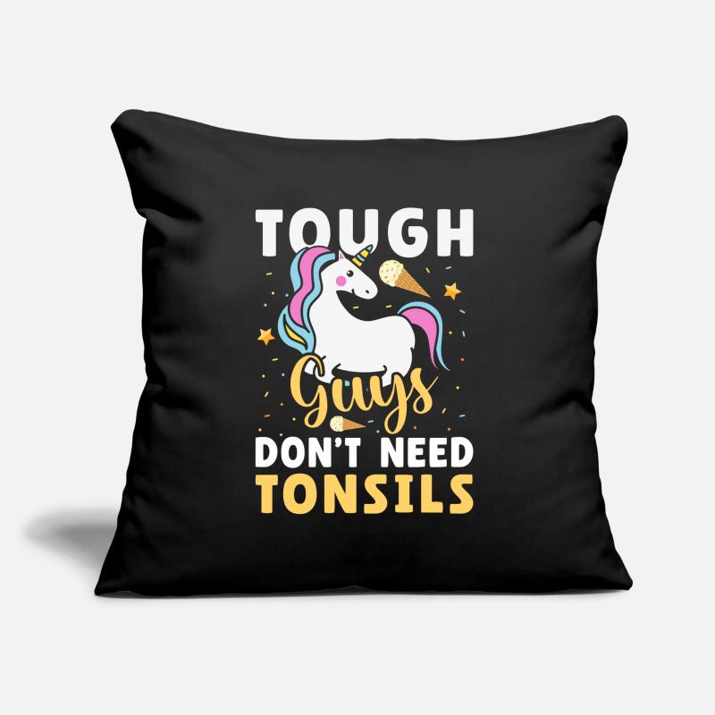Guys don't need almonds! Tonsil surgery Sofa pillow with filling 45cm x 45cm